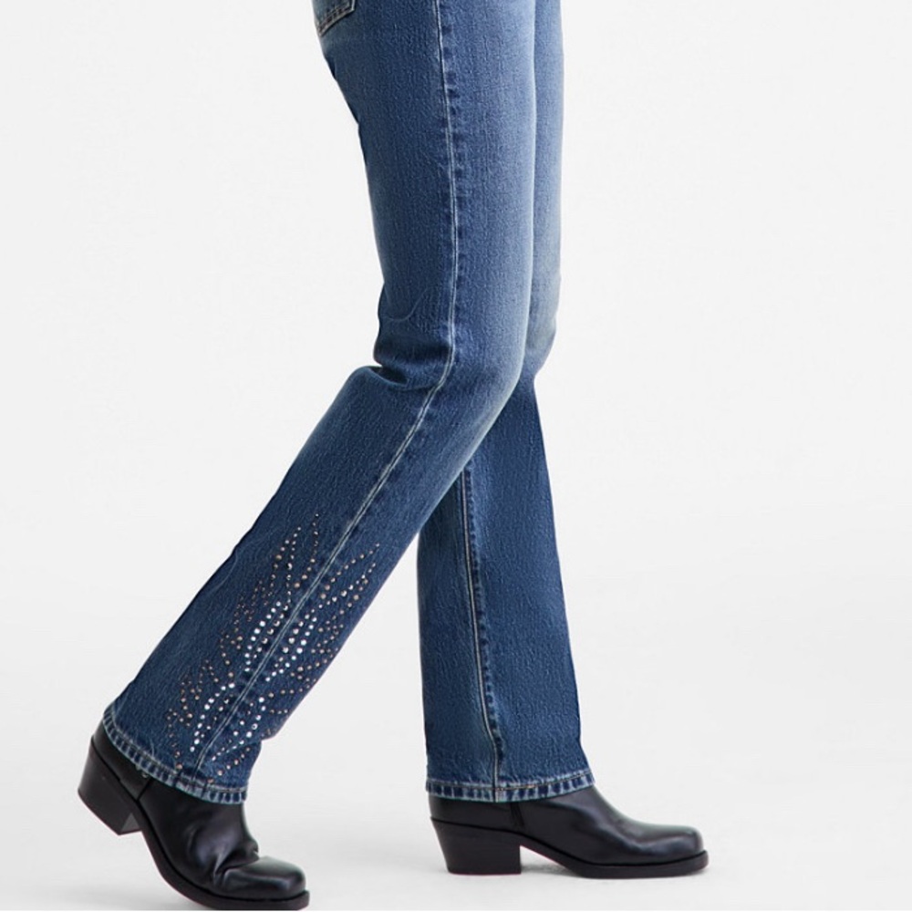 Levi's Women's Blue Jeans with Rhinestones OBO